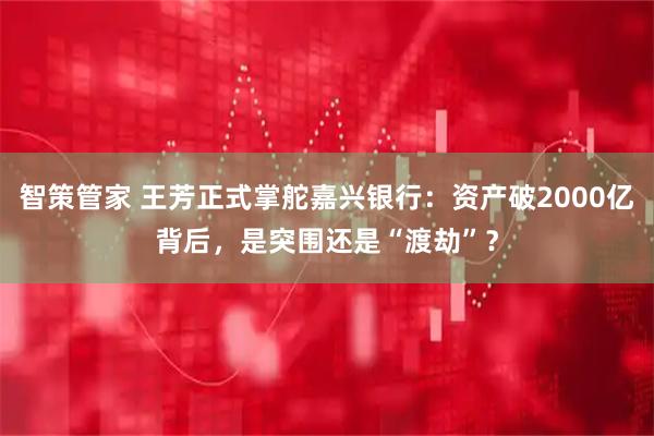 智策管家 王芳正式掌舵嘉兴银行：资产破2000亿背后，是突围还是“渡劫”？