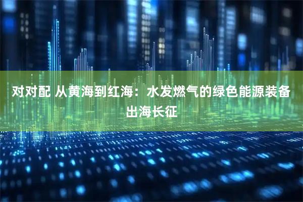 对对配 从黄海到红海：水发燃气的绿色能源装备出海长征